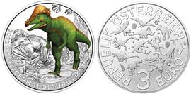 Oostenrijk 3 Euro 2022 Pachycephalosaurus