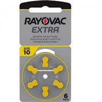 10x Rayovac Extra 10 Hoortoestelbatterijen