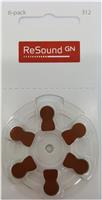 10x ReSound 312 Hoortoestelbatterijen