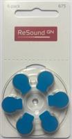 10x ReSound 675 Hoortoestelbatterijen