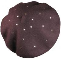 French Baret Falling Stars Purple.