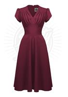Pretty Retro, Retro 50s Swing Dress in Wine.