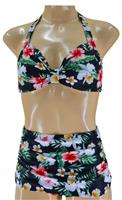 Aloha Beachwear, 50s Bikini in Tropical Orchid.