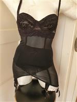 Kiss me Deadly, Black Lace Corselette.
