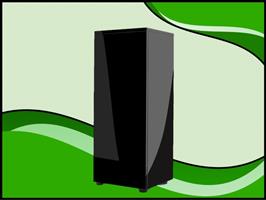 Glossy Cube 50cm aquarium meubel zwart