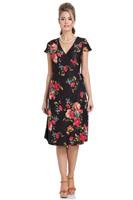 Voodoo Vixen, Sophia Floral Wrap Dress in Small.