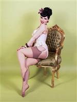 What Katie Did, Seamed Stockings Latte Glamour.