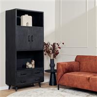 Boekenkast Omaha Black | 90 cm Starfurn