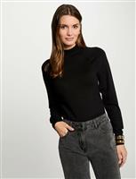 Jumper high collar 242-Mpretty Black