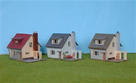 3 Huisjes met poort H0/HO [NX63]