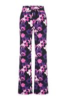 Travel Pantalon flowers print Devi 2089 Purple