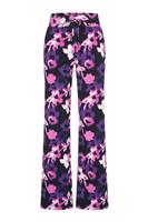 Travel Pantalon flowers print Devi 2089 Purple