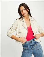 Straight jacket with suede effect 241-Gousmi Tofu