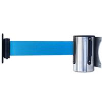 Wand cassette en afzetpalen blauw band