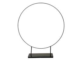Metalen Frame Ring op Voet Zwart 57,5x68,5 cm - Ideaal voor Workshops en Decoratie Ideaal voor Works
