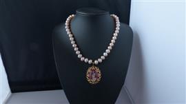ZOETWATERPAREL ketting/oorhanger-set