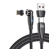 USB Type C naar iPhone Lightning Magnetische Oplaadkabel - 1,8 Meter - 100W USB-C Fast Charging Opla