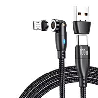 USB Type C naar Micro-USB Magnetische Oplaadkabel - 1 Meter - 100W USB-C Fast Charging Oplader Data 