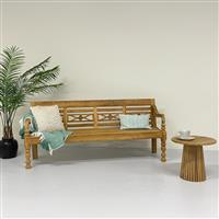 Tuinbankje Station Bench Fix Kasar | Teakhout 200 cm | Reeds Gemonteerd