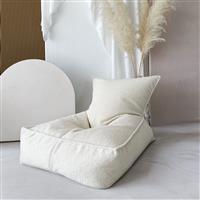 Bouclé Zitzak voor kinderen- Créme Beanbag Créme