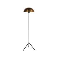 Vloerlamp Globe 39x39x150 Cm Antiek Goud Metaal l Zwart Metaal