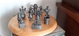 14 Tinnen Miniaturen