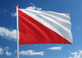 Vlag gemeente Utrecht 100x150cm (voor gevelstok)