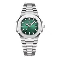 Luxury Square Business Watch - Waterproof Luminous Date Stainless Steel Quartz