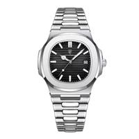 Luxury Square Business Watch - Waterproof Luminous Date Stainless Steel Quartz