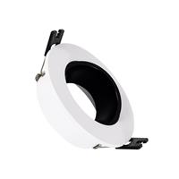 Inbouwframe Ø 90 mm | conische kantelbare inbouwspot zwart/wit | boorgat Ø 70 mm