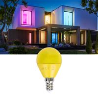 Kogellamp E14 geel | kleine fitting LED lamp 4W=30W gloeilamp | 230V