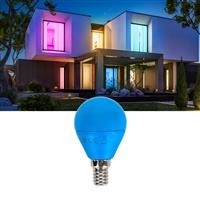 Kogellamp E14 blauw | kleine fitting LED lamp 4W=30W gloeilamp | 230V