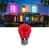 G45 kogellamp rood | E27 LED lamp 4W=30W gloeilamp | 230V