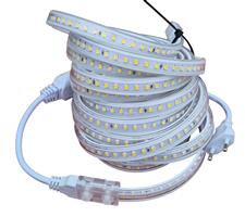 Lichtslang plat warmwit - 3000K - 3 meter | 230V AC - 120 LEDs/m | sproeidicht IP65