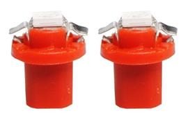 B8.5d auto lamp 2 stuks  rood | LED dashboardverlichting - klokken - schakelaars  | 12V DC