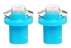 B8.5d auto lamp 2 stuks  blauw | LED dashboardverlichting - klokken - schakelaars  | 12V DC