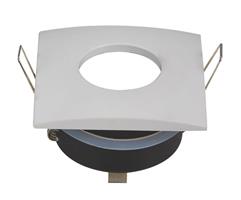 Inbouwframe 84mm  x 84mm | vierkante inbouwspot wit | boorgat Ø 75 mm