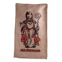 Jute zakje Sint 60 x 102 cm