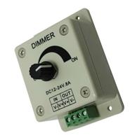 LED dimmer | PWM 12V/24V 8A | draaiknop | opbouw