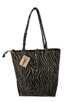 Zebra Taupe Vera Pelle wild leren shopper