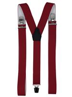 XXL Rode bretels met extra sterke brede clips (3 clips)