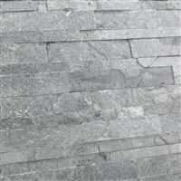 Natuursteen strips wandbekleding leisteen Silver grey-0,63m²
