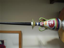 Kandelaar Keramiek ( Likeurfles ) Jaren 60