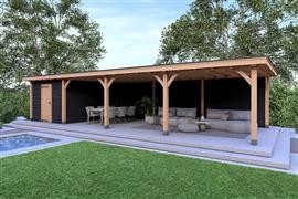 Overkapping Royal Serie 4 Douglas 1400 x 400 cm