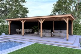 Overkapping Royal Serie 2 Douglas 900 x 400 cm