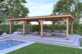 Overkapping Royal Serie 1 Douglas 750 x 400 cm