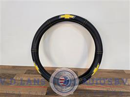 Chevrolet stuurhoes zwart geel  met logo 38 cm