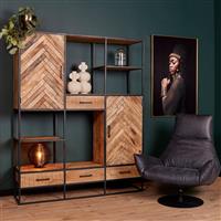 Vakkenkast Arlington Visgraat | XXL | 160x45x200 cm | Visgraat Patroon