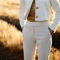 Seductive Broek Inez doppio ceramica - ecru