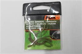 Fox camo green/brown/withy/curve shank adaptor fits | 10 st